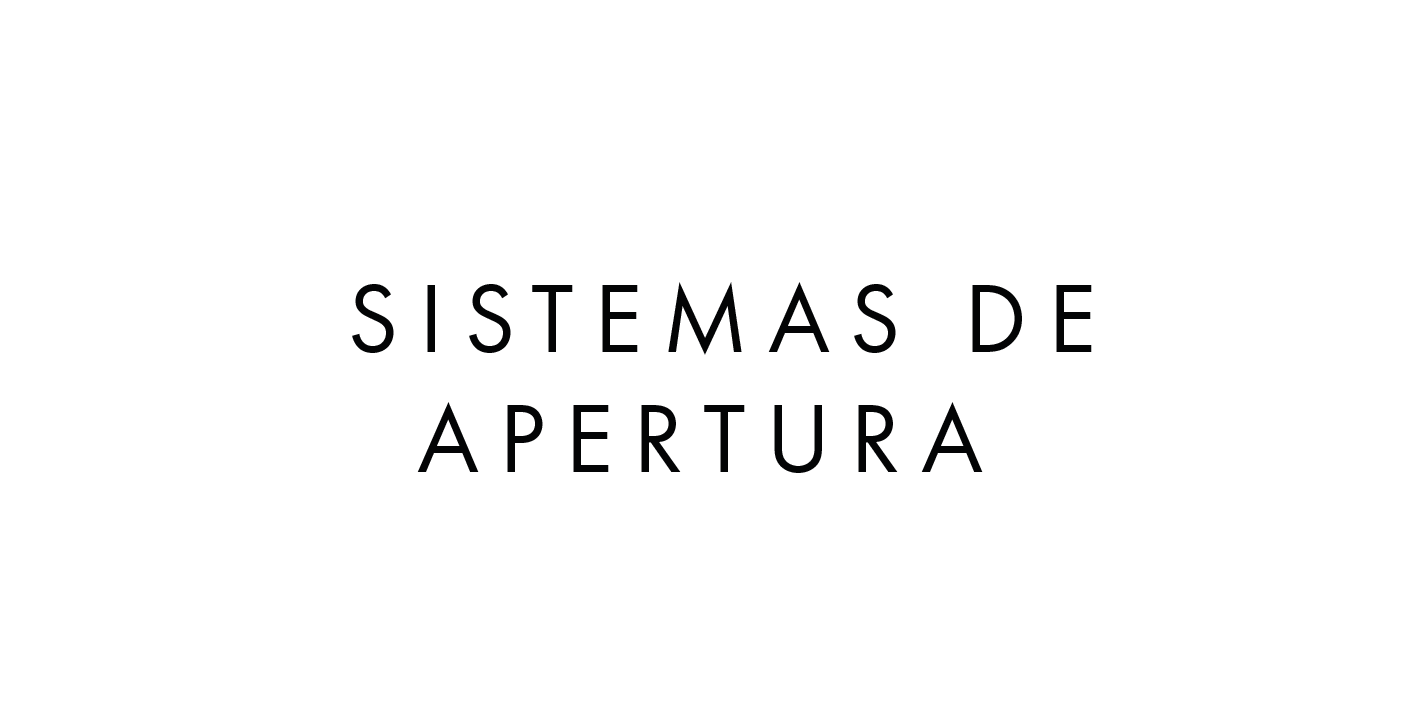  Sistemas de apertura 